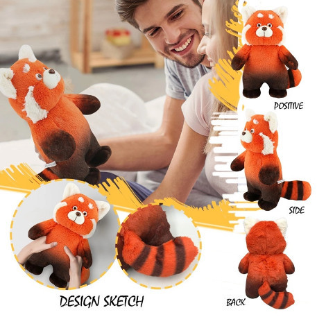 Boneka Turning Red Panda Plush Doll Kawaii Cute Anime Stuffed Gift
