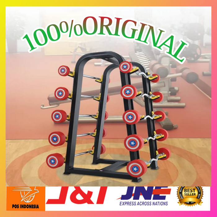 Ylia Dumbell Set Rack-Kapten America 10Kg-30Kg-Dumbell Set+Rack-Dumbell Set-Rack Dumbell-Dumbell Set