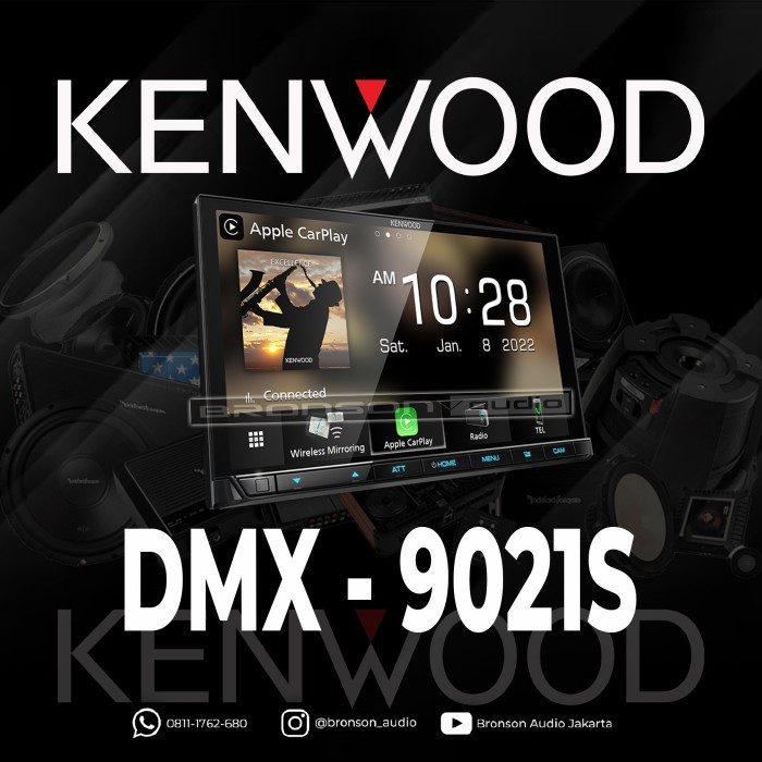 Bisa Gosend Kenwood Dmx 9021S 9021 Dmx9021S Wireless Hires Apple Carplay Head Unit