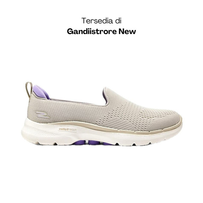 BEST SELLER Sepatu Slip On Wanita Skechers Go Walk 6 Ocean Splash 124571/TPLV WMNS