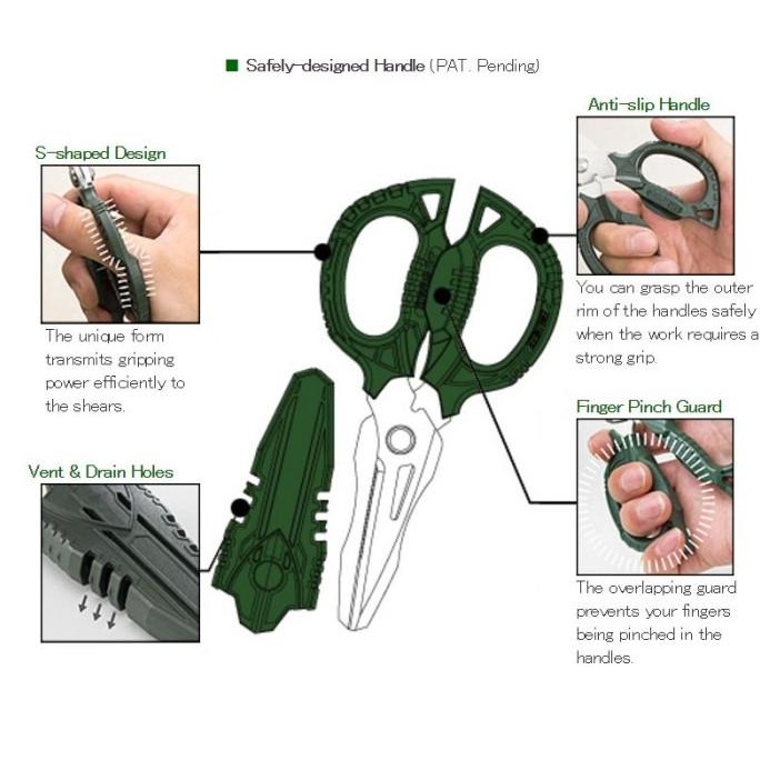 

Terlaris Gunting Multifungsi Engineer Ph-55 Combination Scissors Gt - Hijau Ready Stok