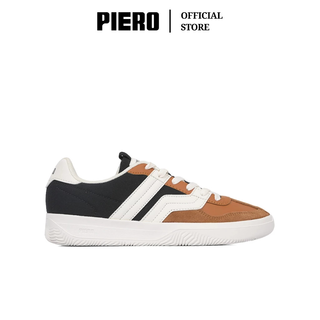 PIERO SEPATU SNEAKERS PRIA DBR BROWN BELUGA OFF WHITE PIE1000168