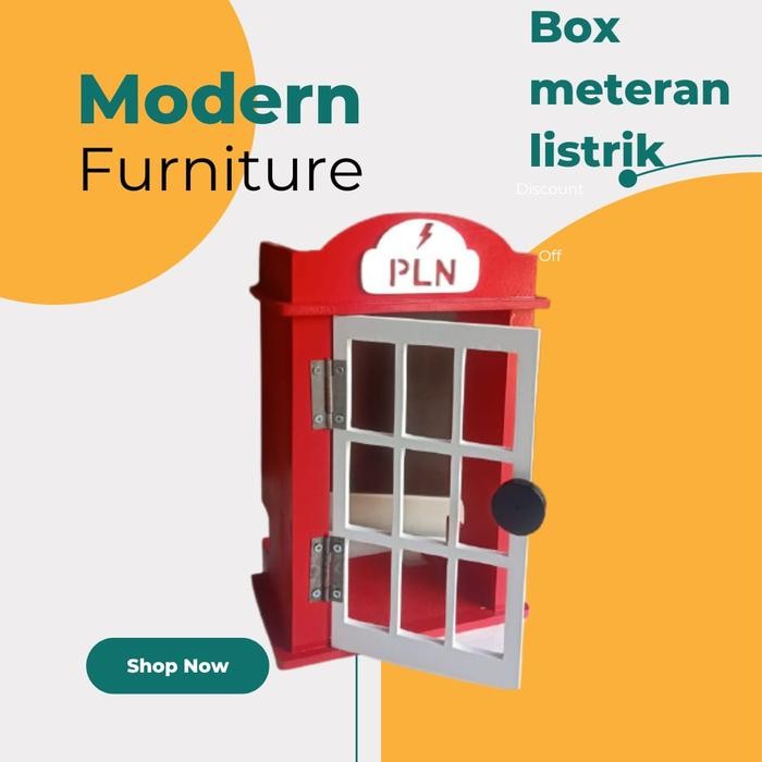 terbaru  box meteran listrik model jendela kayu modern ready
