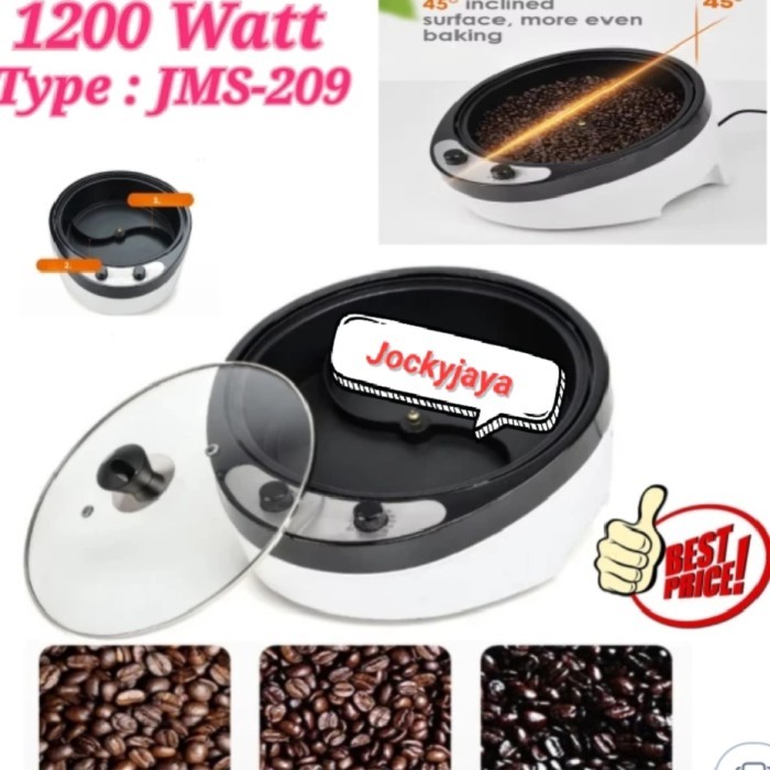 HEMAT Coffee Roaster Machine 1200 Watt / Alat Sangrai Biji Kopi Electric Type JMS-209