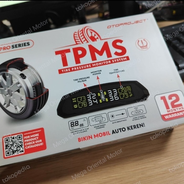 Otoproject TPMS Pentil Ban / Sensor Ukur tekanan ban mobil Universal