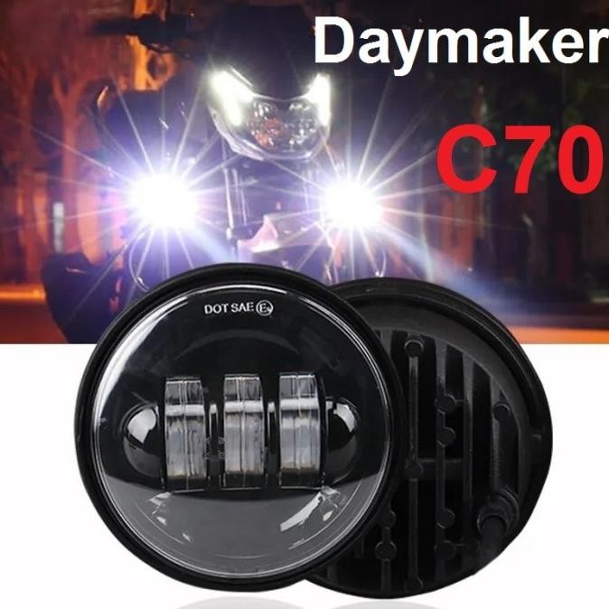 Ori - Daymaker C70 Lampu 2 Warna Honda 4.5" 4.5 inch Daymaker Vespa  4,5 Inc