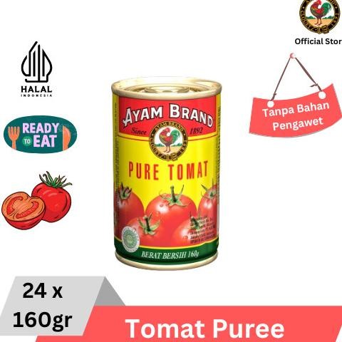 

READY PAKET 24 PCS PASTA TOMAT / TOMATO PUREE KALENG AYAM BRAND 160GR