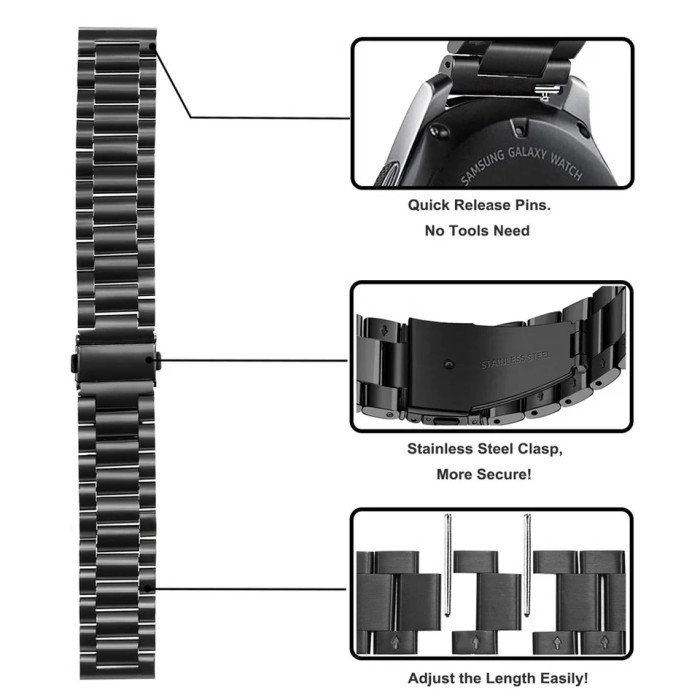 Jual [READY] Tali Strap Rantai Stainless Jam Tangan Huawei Watch GT 4 3 2E Pro 22mm