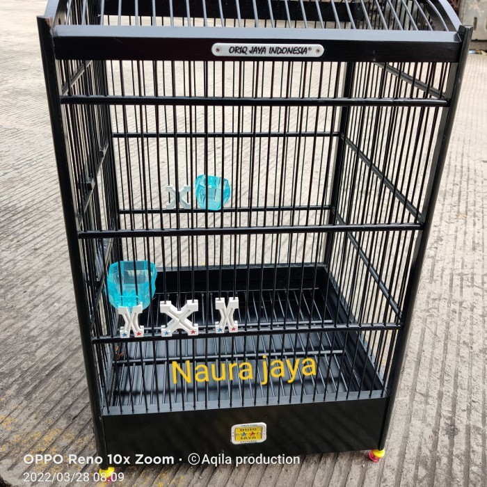 Promo Terbatas Sangkar Kotak Oriq Hitam No 3 Aman