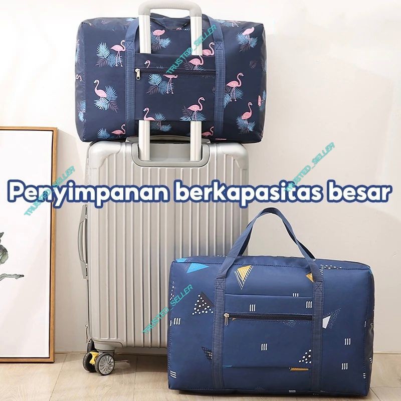 TAS KOPER TRAVEL LIPAT BAGASI PESAWAT PREMIUM / TAS JINJING MOTIF CANTIK