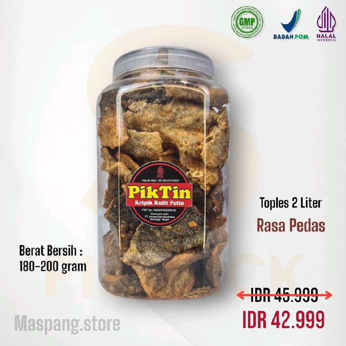 

TERLENGKAP Piktin Keripik Kulit Patin Variasi Pedas ( Snack, Cemilan, Food, Kripik)