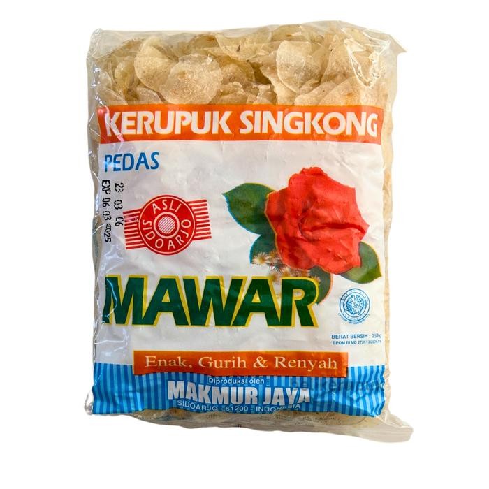 

MURAH Kerupuk Singkong Pedas / Ceriping Pedas Cap Mawar 250g Cemilan Makanan Food Snack Keripik