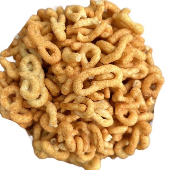 

MURAH Camilan Lanting Bumbu Angka 8 dari Singkong - Makanan Ringan Pedas 500gram Snack