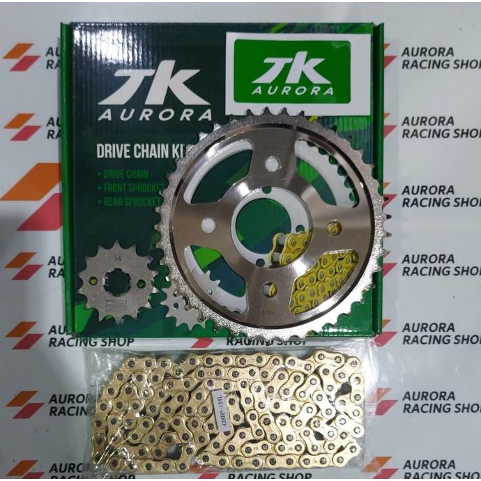 Ori - TK AURORA GEAR SET HONDA VERZA & RANTAI 428H GOLD