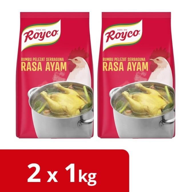 

READY ROYCO BUMBU PENYEDAP RASA AYAM POUCH 1KG TWIN PACK