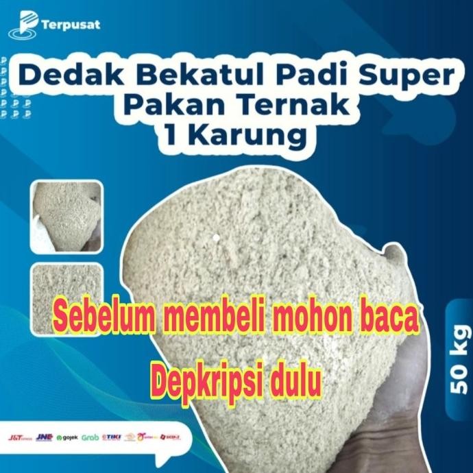 

READY DEDAK BEKATUL PADI SUPER PAKAN AYAM DAN UNGGAS PER SAK / 50KG