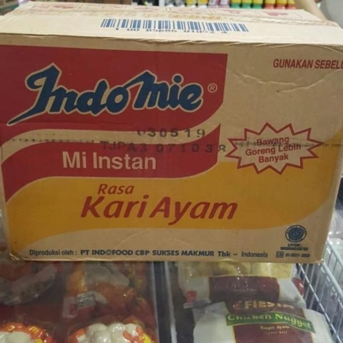 

READY INDOMIE KARI AYAM PER DUS ISI 40 BUNGKUS