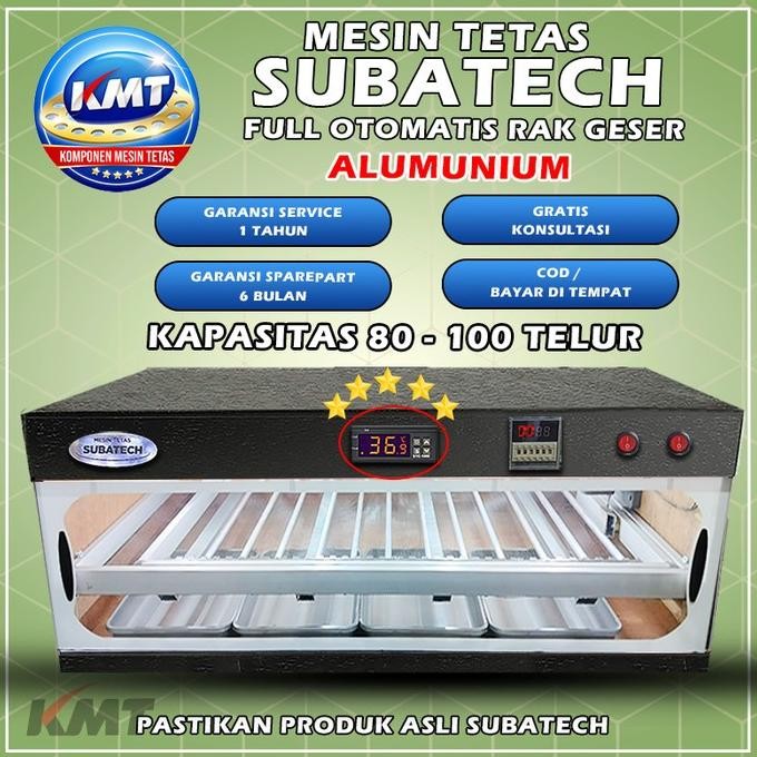 

READY MESIN TETAS FULL OTOMATIS RAK GESER K K.100 TELUR AYAM BEBEK BURUNG PU