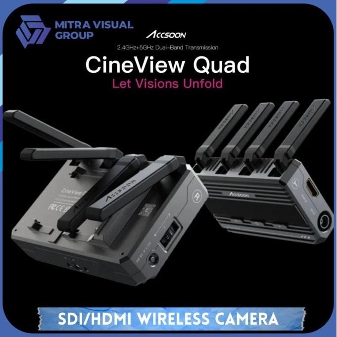 Accsoon Cineview Quad Sdi Hdmi Multi Spectrum Wireless Video Transmission System New Stok