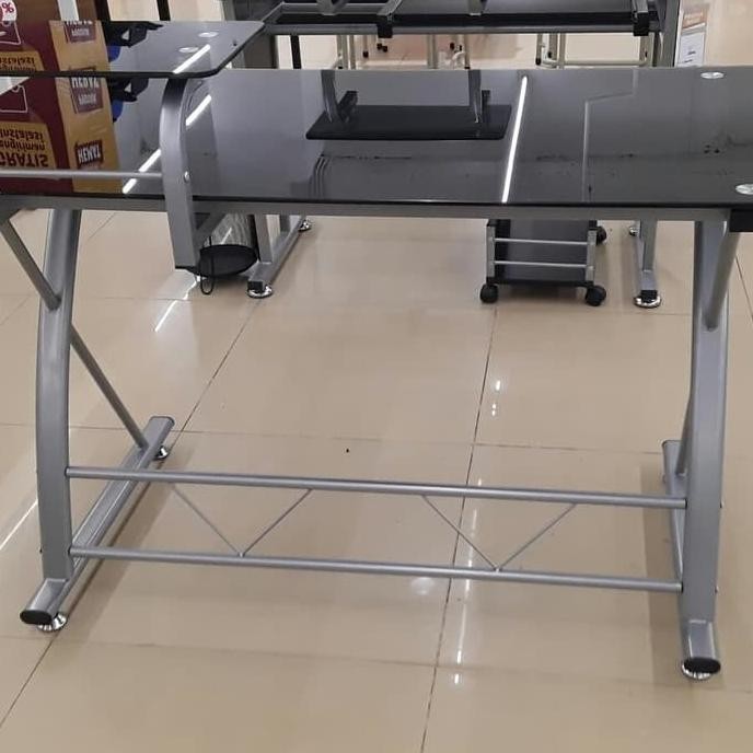CO meja komputer hazel informa tempered glass