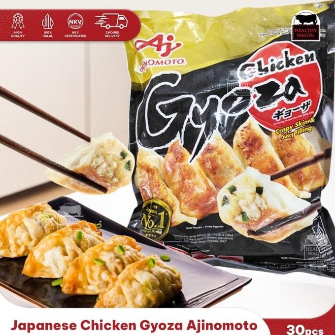 

READY JAPANESE GYOZA AJINOMOTO PREMIUM QUALITY AYAM SAYUR ISI 30PCS HALAL