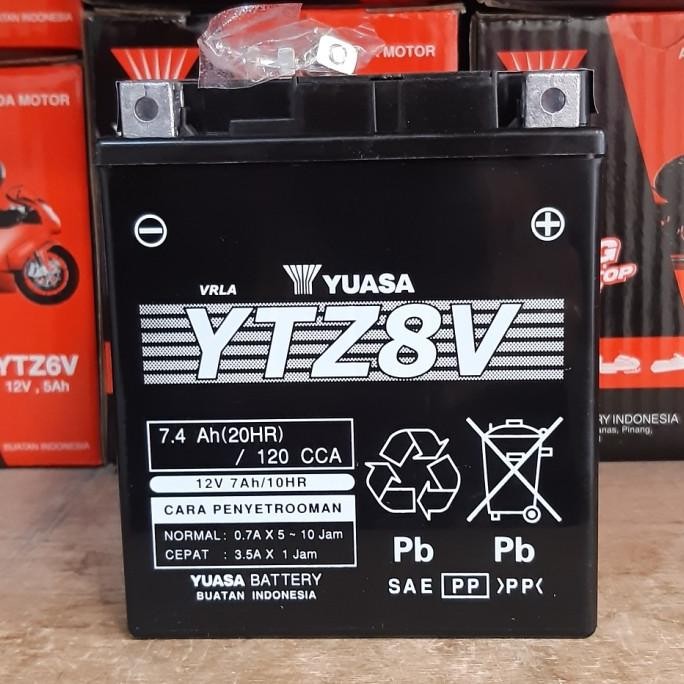 Ori - Aki Motor Yamaha R25, XMAX, Honda CBR 250 Yuasa YTZ8V Aki Kering