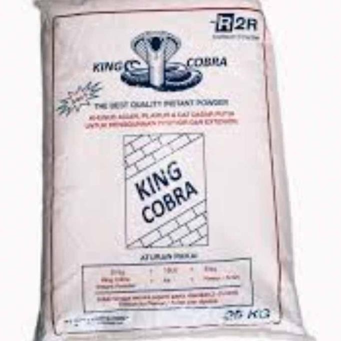 Baru Dempul Tembok King Cobra Instant  Powder Cat Dasar Acian 25 KG