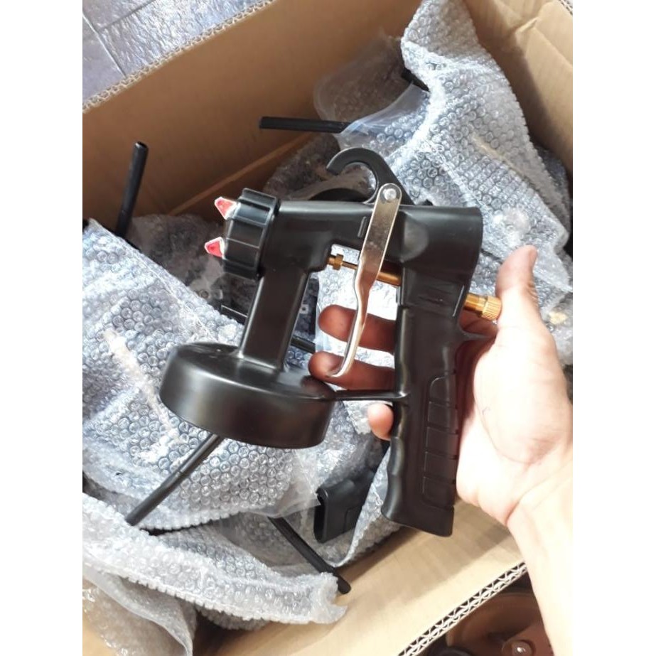 sprayer paintzoom nozzle + jarum kuningan / kepala spray gun listrik