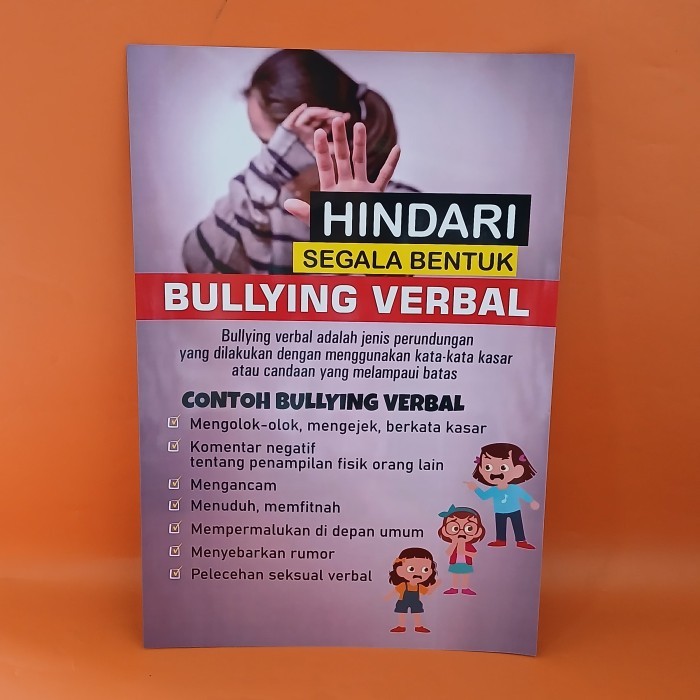 

I_S Poster Hindari Segala Bentuk Bullying Verbal - Poster Stop Bullying - Poster Sekolah