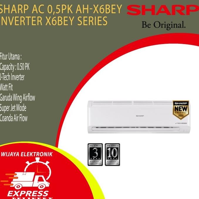 Grosir Ac Sharp Inverter Ah-X6Bey J-Tech Inverter (0,5Pk) R32