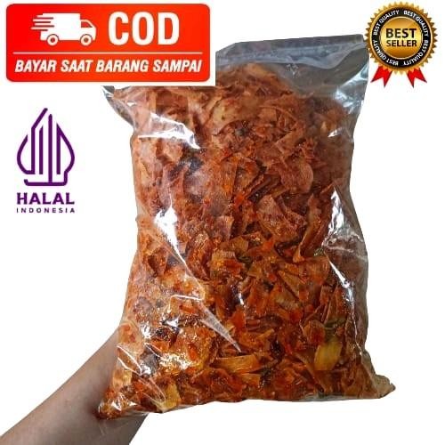 

PROMO 1 kg keripik Singkong Kriwil Pedas daun Jeruk Cemilan Food