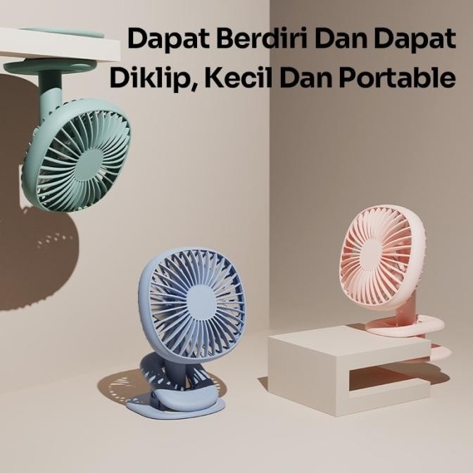 Grosir Mini Fan Portable Baseus Pudding Shaped Kipas Angin Mini Meja Usb