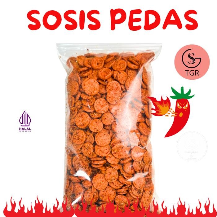 

PRODUK TERBATAS Keripik Sosis Pedas Kerispy Kriuk 400gr Camilan Chips Food Snack Kripik Crispy