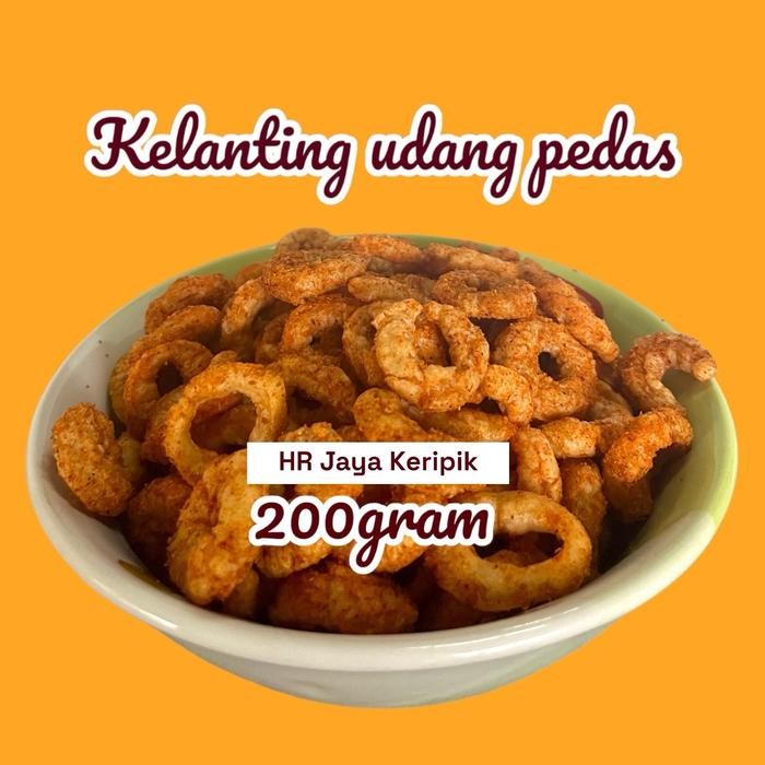 

SALE PROMO 200g Kelanting udang/ Cincin udang pedas Asin Food Snacks Cemilan