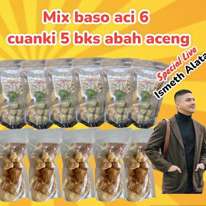 

MURAH [ IBOOMING X ISMETH ALATAS ] Mix Baso Aci 6 bks, Cuanki Instan 5 bks Abah Aceng Makanan