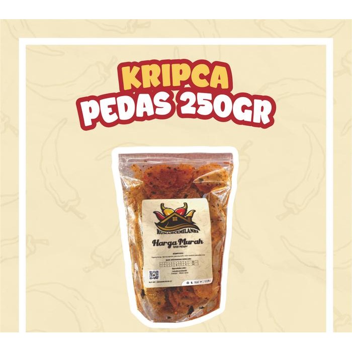 

DISKON KRIPCA PEDAS DAUN JERUK 250 gr Keripik Food