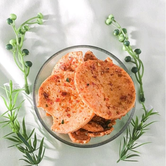 

PROMO SPECIAL basreng bulat pipih pedas kering 75grm food snacks goreng Makanan Keripik Vegetables