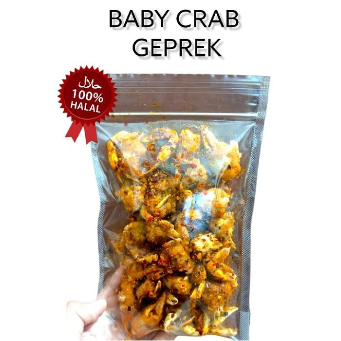 

LIMITED EDITION BABY CRAB GEPREK crispy 500GR Bayi Laut Pedas Sambal Food Snacks Keripik Fish