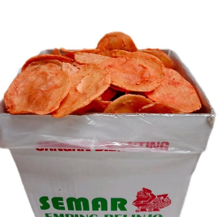 

BERMUTU EMPING MELINJO LB RASA PEDAS MANIS 1KG Makanan Snacks Keripik Cemilan