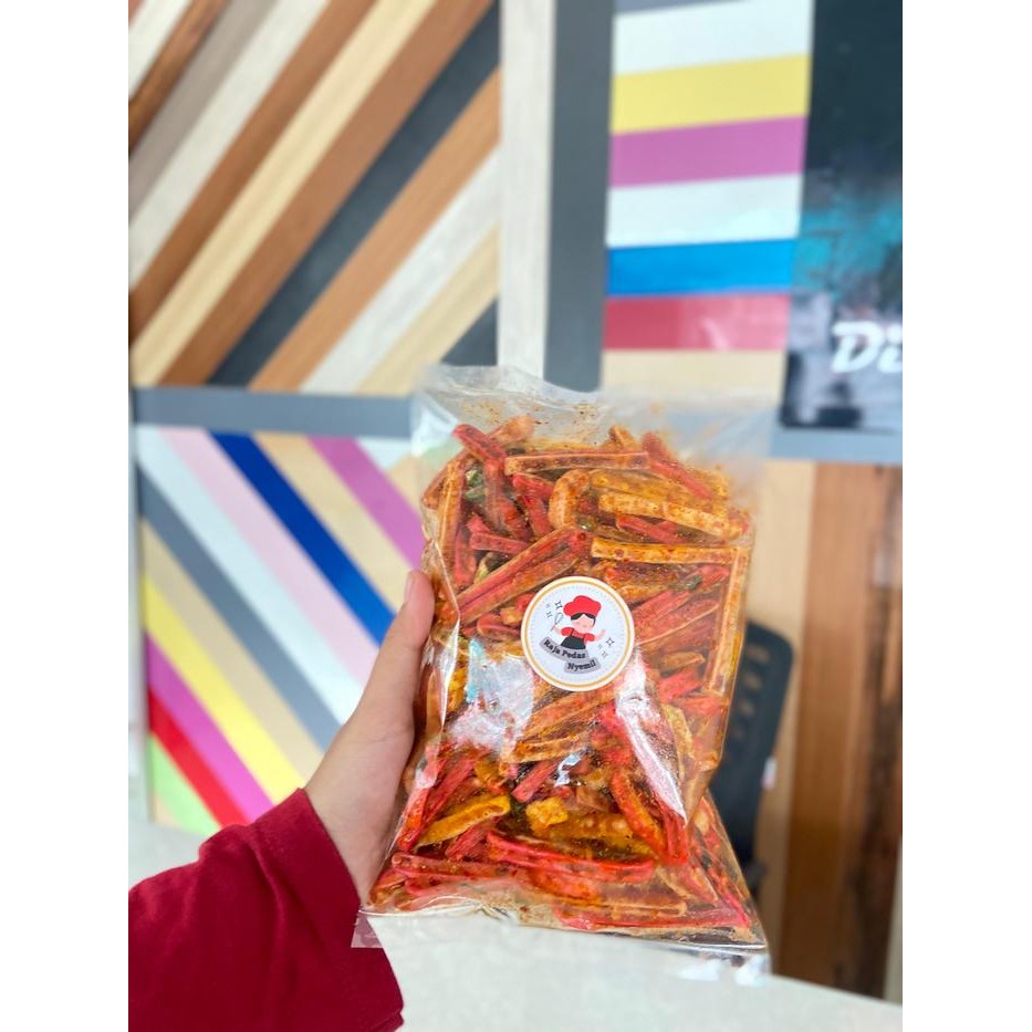 

TERLENGKAP 250 gr Kerupuk seblak beton pedas daun jeruk pedas gurih Camilan Food Snacks Kering