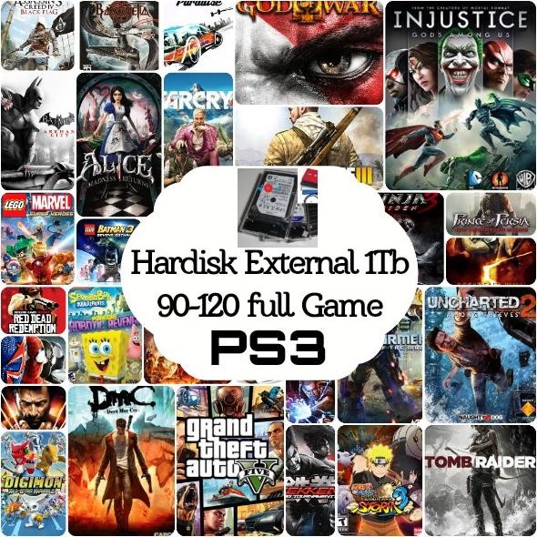 CO Harddisk External PS3 1TB full game