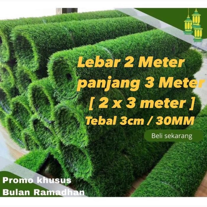 Rumput sintetis swiss premium 3cm 2 x 3 Meter /rumput sintetis swiss /rumput sintetis murah /rumput