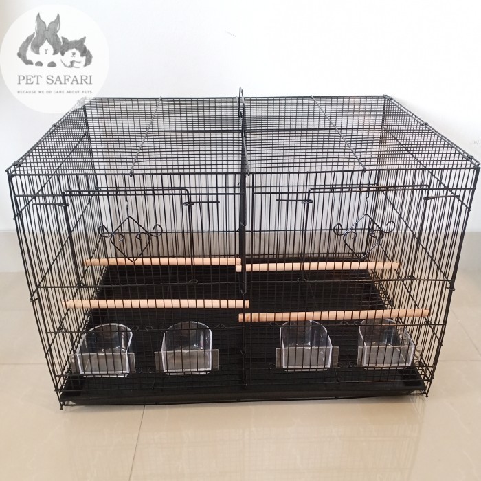 Kandang Burung Besi Sekat Dua Dayang 603 Komplit