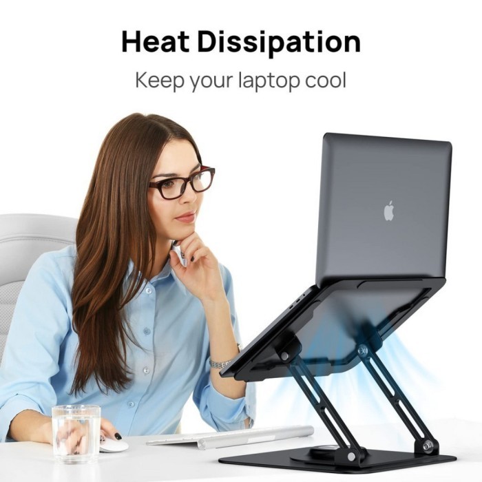 Universal Stand Laptop Aluminium 360 Rotating Alumunium For Laptop MacBook Asus acer 11-17.3" inch