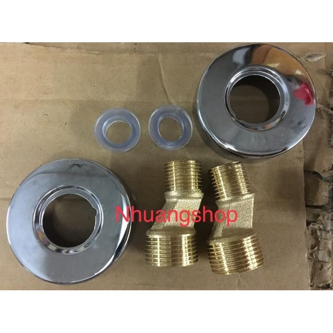 Fitting bracket nepel sambungan kran shower mixer panas dingin Siap Kirim