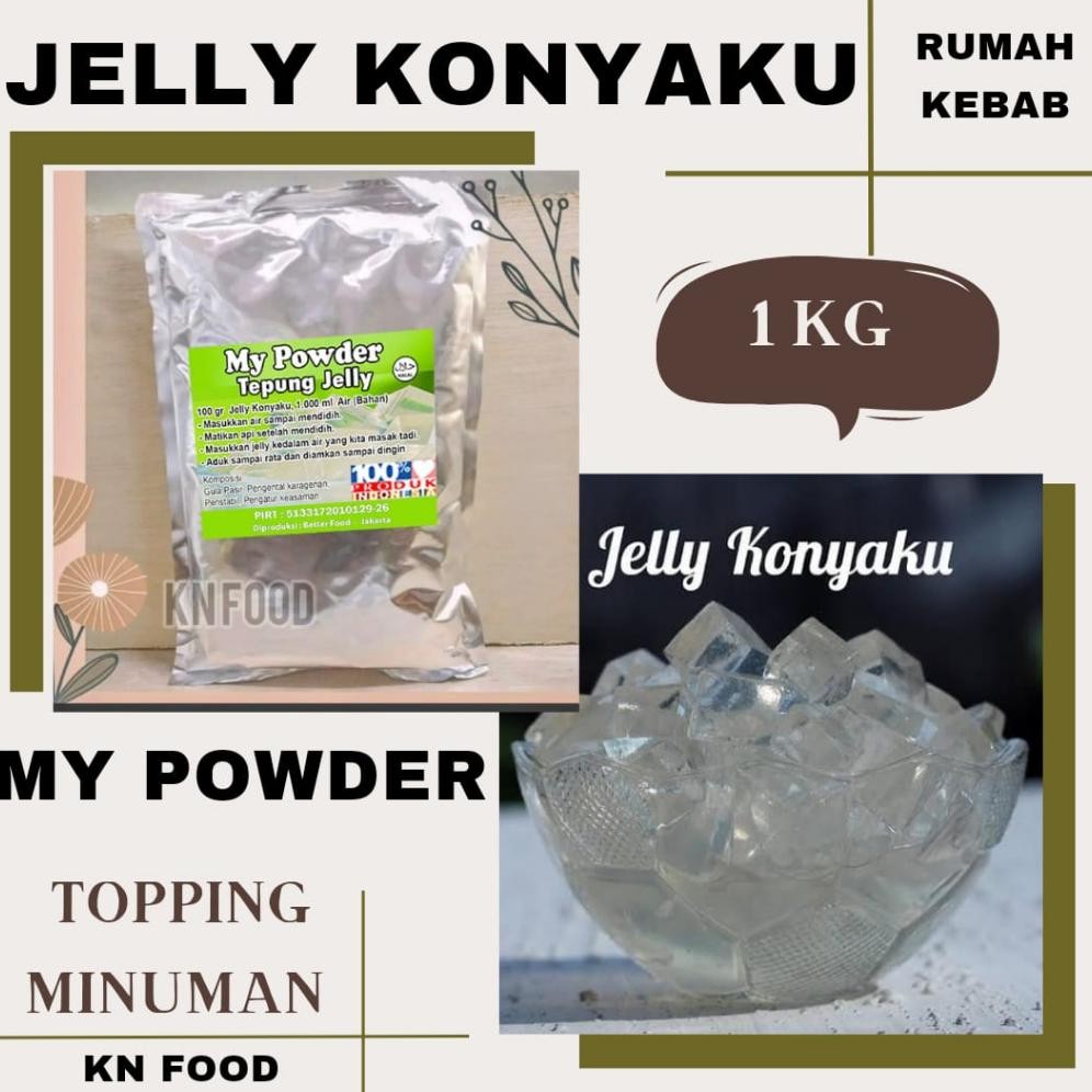

Jelly konyaku regular kemasan 1 kg powder jelly reguler