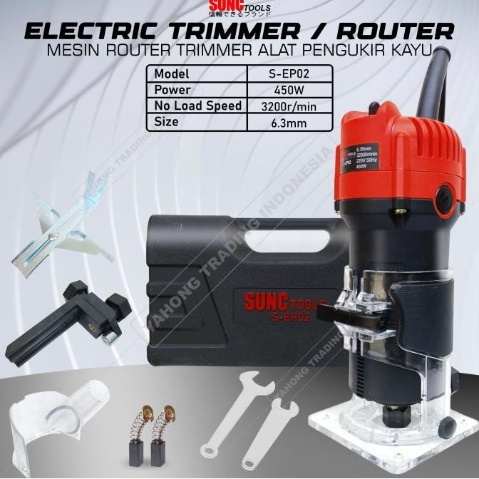 Diskon Mesin Router Trimmer Alat Pengukir Kayu