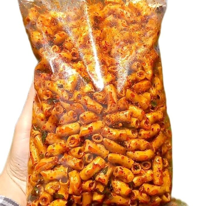 

TERBARU seblak Makaroni bantat pedas daun jeruk 500 gram Cemilan Food Chips -come