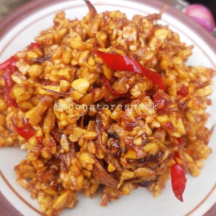 

STOK TERBATAS tempe orek kering pedas manis gurih tanpa msg Snacks Food