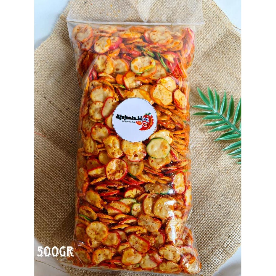 

SALE FLASH SALE KERUPUK BAWANG ISI 500 GRAM seblak kemplang pedas extra daun jeruk Camilan Cemilan